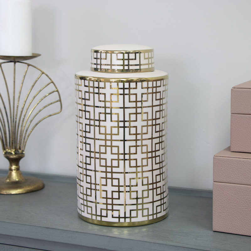 Small Champagne Ginger Jar Small Champagne Ginger Jar