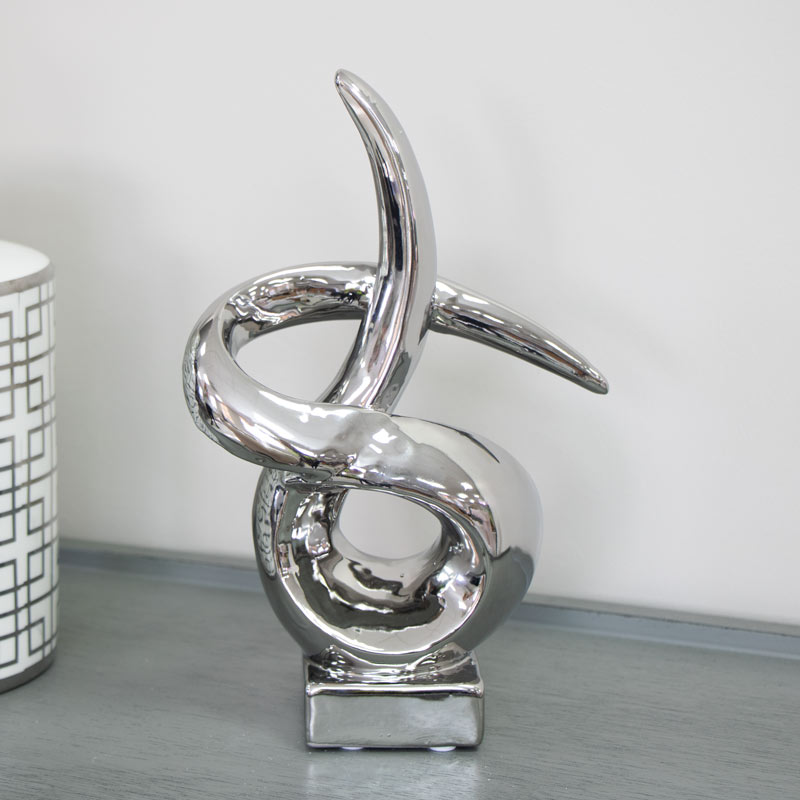 Silver Twist Sculpture