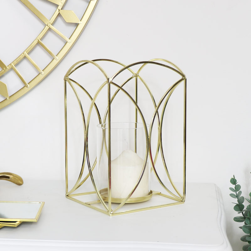 Gold Metal Candle Holder Gold Metal Candle Holder