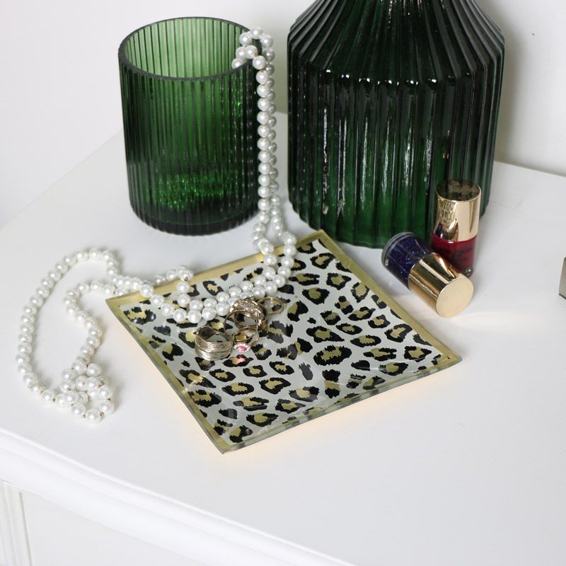 Leopard Print Trinket Tray Leopard Print Trinket Tray