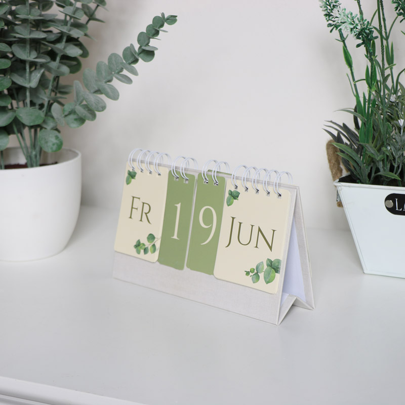 Leaf Print Perpetual Calendar Leaf Print Perpetual Calendar
