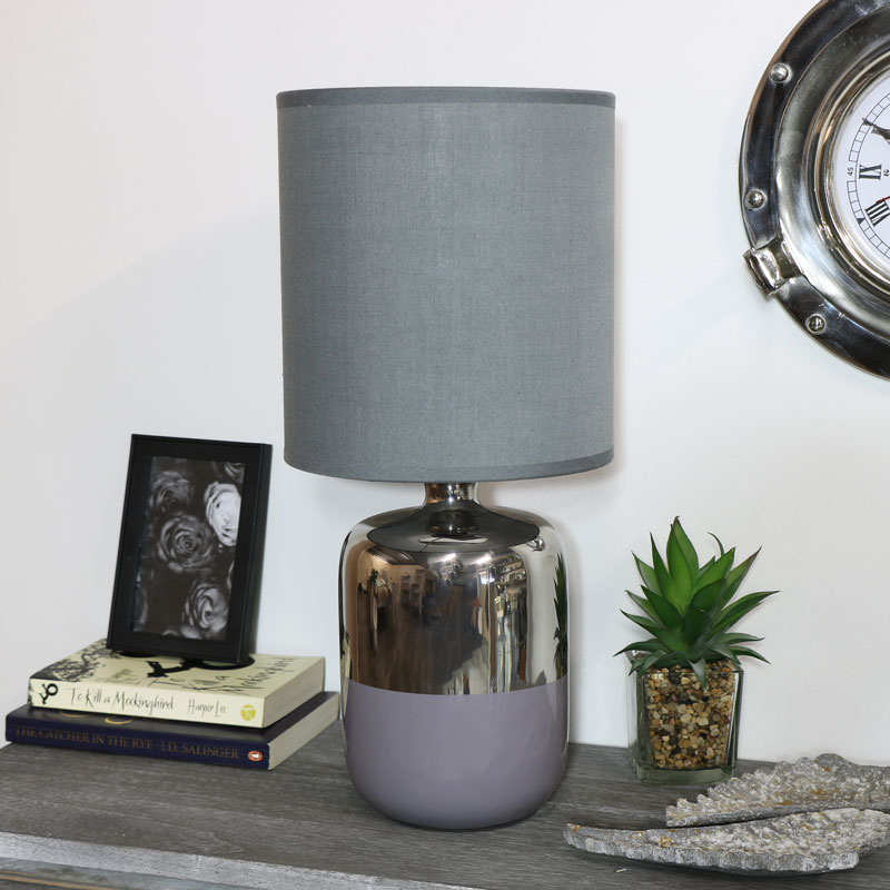 grey bedroom table lamps