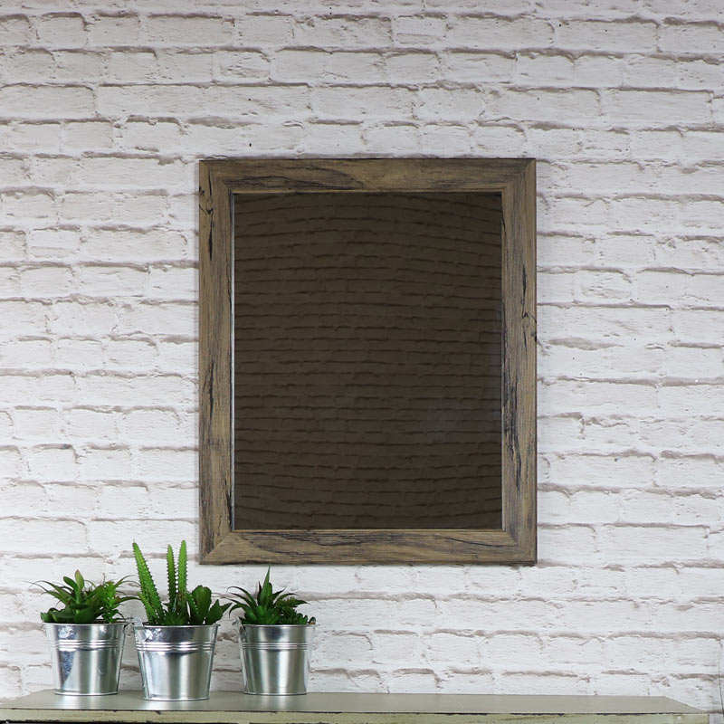 Rustic Washed Wall Mirror 49cm x 59cm Rustic Washed Wall Mirror 49cm x 59cm