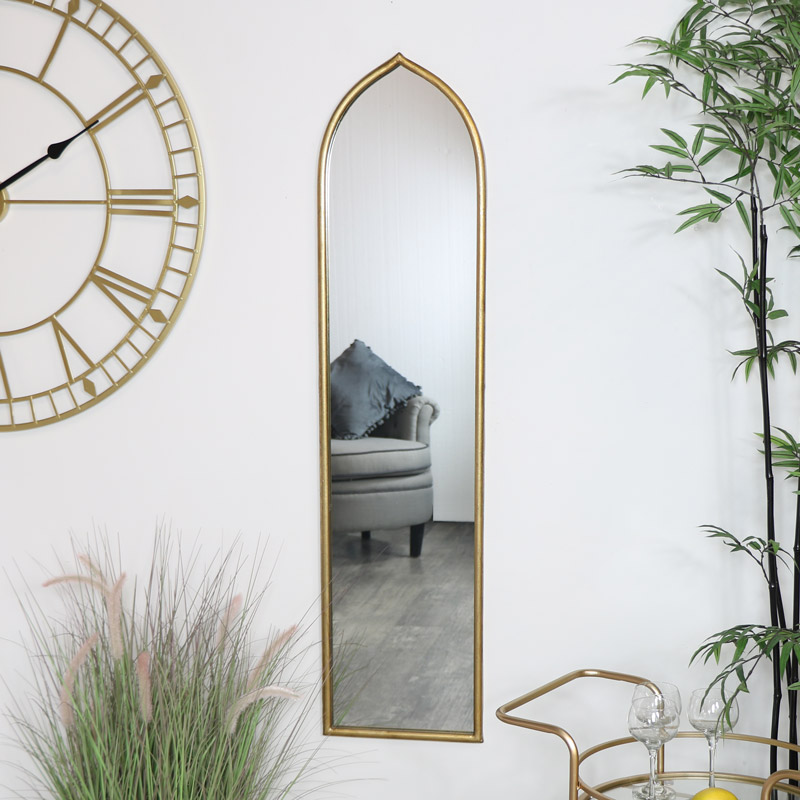 Tall Slim Gold Arch Mirror Tall Slim Gold Arch Mirror