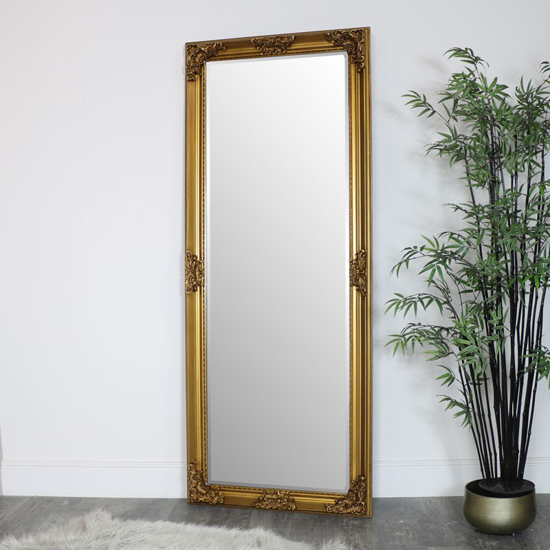 Extra, Extra Large Ornate Antique Gold Full Length Wall/Floor Mirror 85cm x 210cm