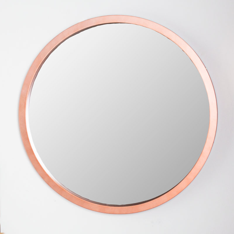 Large Round Copper Wall Mirror 80cm x 80cm Large Round Copper Wall Mirror 80cm x 80cm