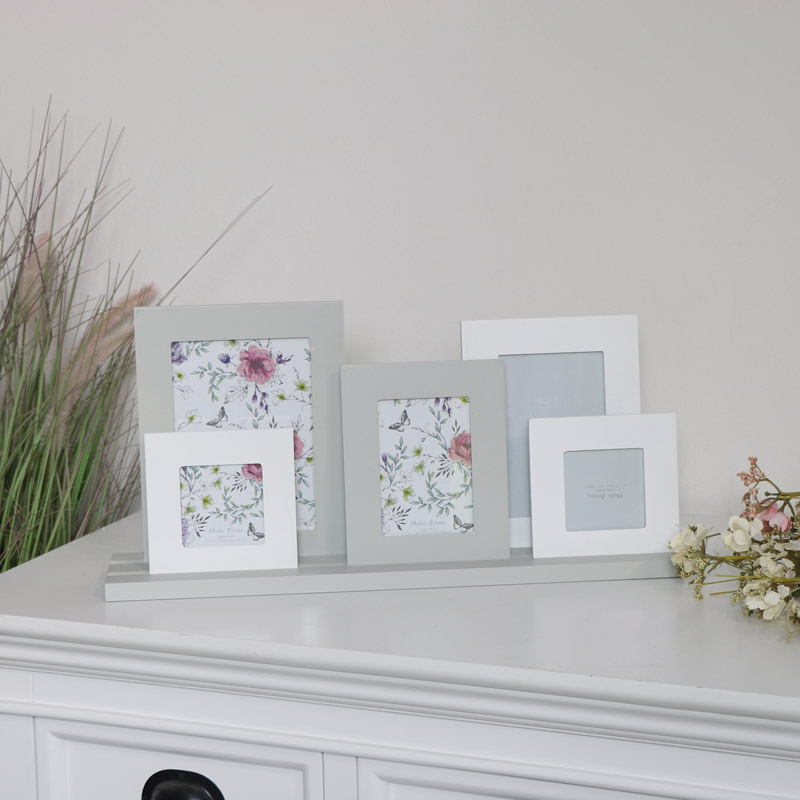 Green & White Multi Photo Frame Green & White Multi Photo Frame