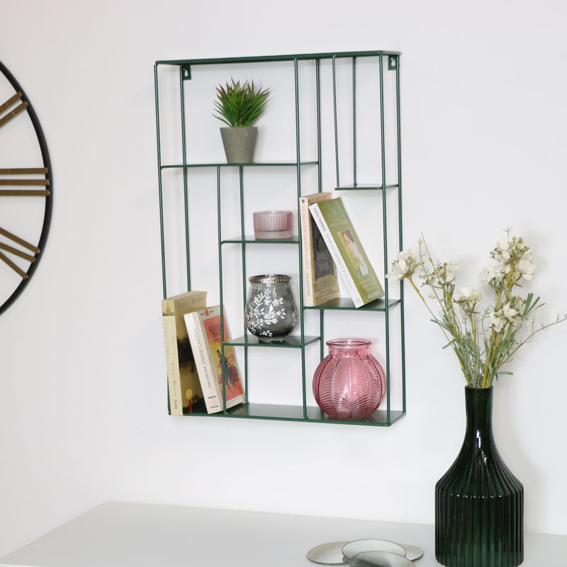 Large Green Metal Multi Shelf Large Green Metal Multi Shelf