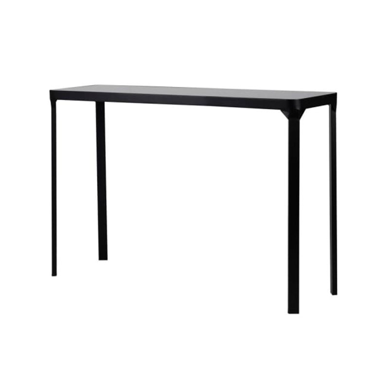 Black Metal & Glass Console Table Black Metal & Glass Console Table