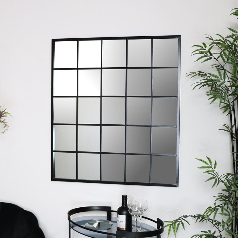 Large Metal Window Mirror Large Metal Window Mirror