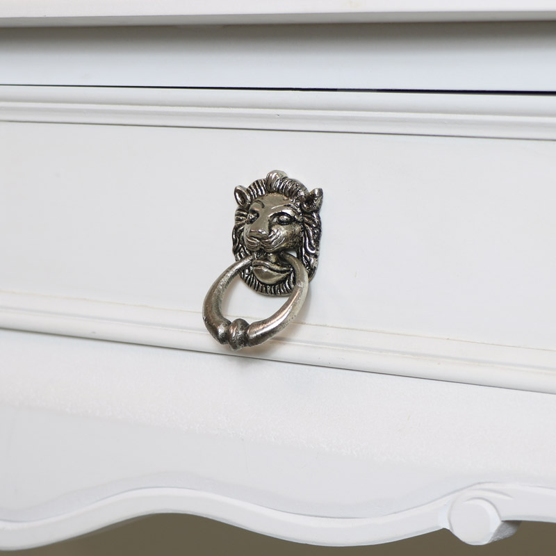 Silver Lion Head Drawer Knob Silver Lion Head Drawer Knob