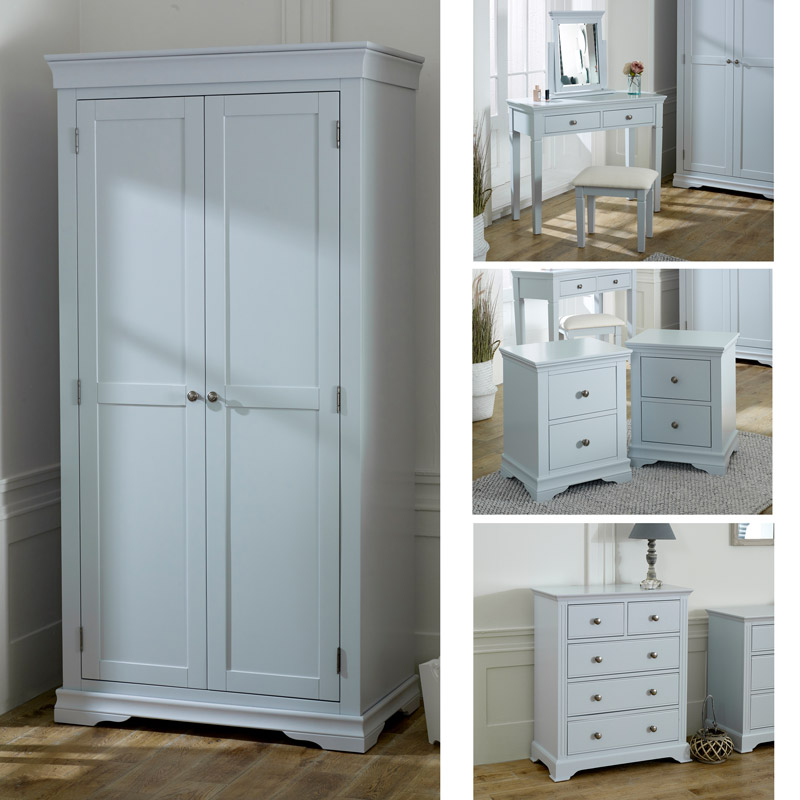 Grey Bedroom Furniture, Wardrobe, Chest of Drawers, Dressing Table Set & Bedside Tables - Newbury Grey Range Grey Bedroom Furniture, Wardrobe, Chest of Drawers, Dressing Table Set & Bedside Tables - Newbury Grey Range