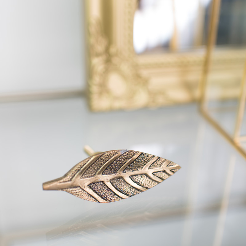 Gold Leaf Shape Drawer Knob Gold Leaf Shape Drawer Knob