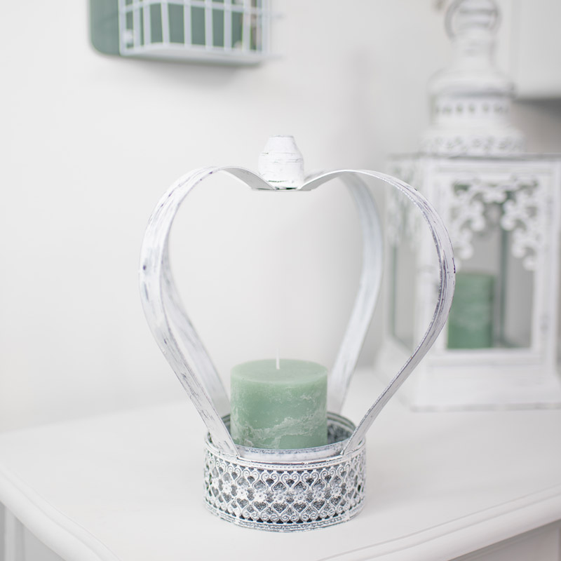 Large White Crown Planter / Candle Holder Large White Crown Planter / Candle Holder