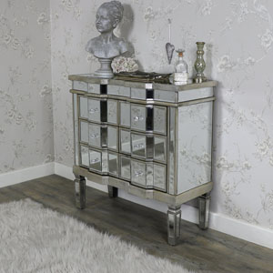 Mirrored Classique Range - Six Drawer Chest of Drawers