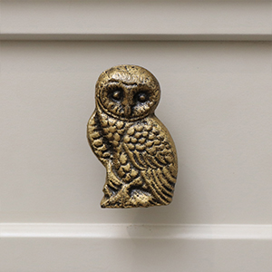 Brass Owl Drawer Knob