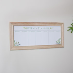 Wooden Framed Weekly Planner