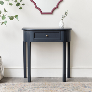 Black Half Moon Table - Daventry Black Range