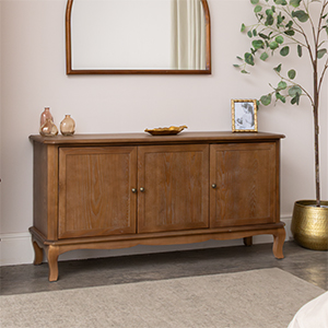 Dark Wooden 3 Door Sideboard - Ashwell Range