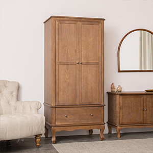 Tall Dark Wooden Wardrobe - Ashwell Range