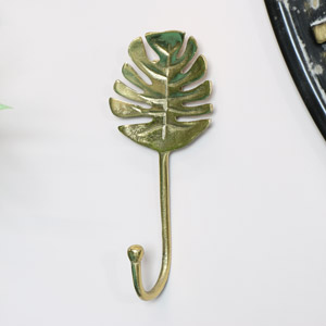 Gold Monstera Leaf Wall Hook