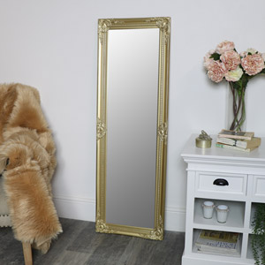 Ornate Gold Wall Mirror 47cm x 142cm