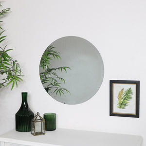 Round Frameless Mirror 50cm x 50cm 