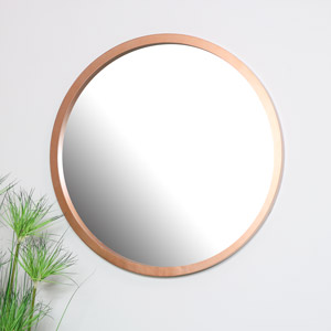 Large Round Copper Wall Mirror 100cm x 100cm