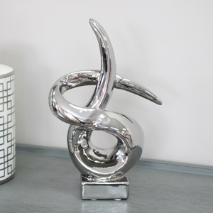 Silver Twist Sculpture