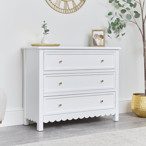 Scallop Chest of Drawers - Staunton White Range