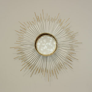 Metal Sunburst Wall Mirror 50cm x 50cm