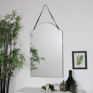 Arched Frameless Wall Mirror 40cm x 60cm