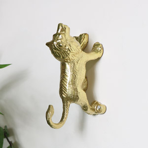 Gold Lion Wall Hook