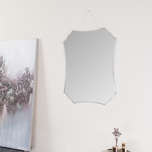 Deco Frameless Bevelled Wall Mirror 38cm x 50cm