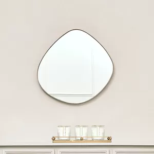 Gold Asymmetrical Pebble Wall Mirror 50cm x 50cm